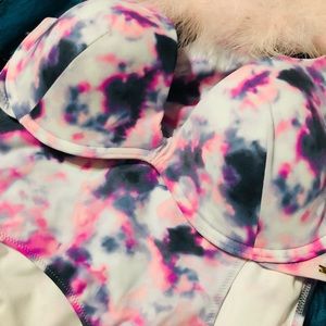 High Waisted Water Color Bikini